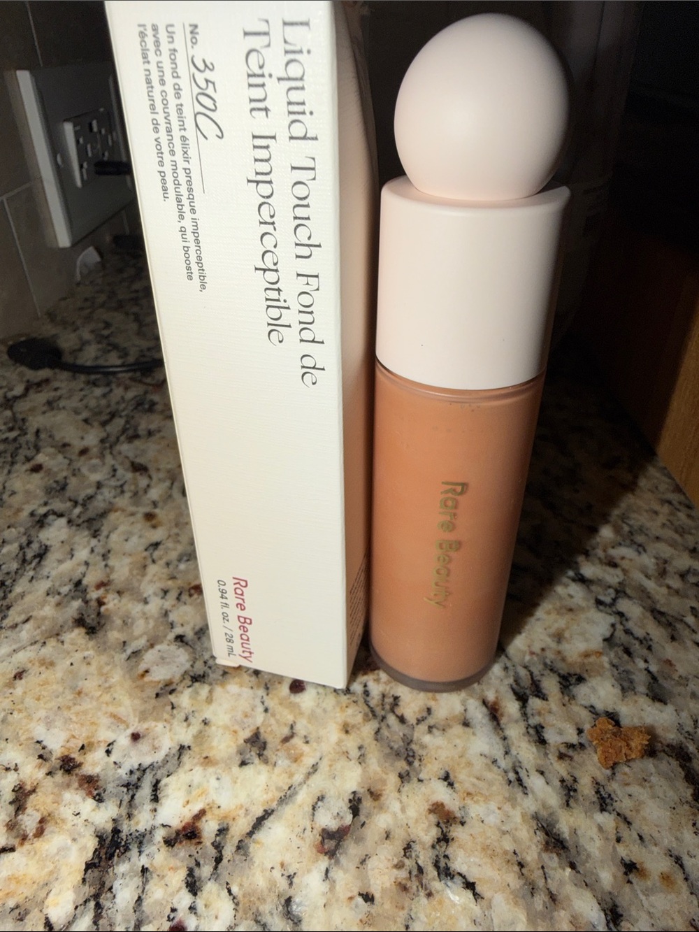 Rare Beauty Liquid Touch Foundation in Warm Tan (350C) - Peachy Tan
